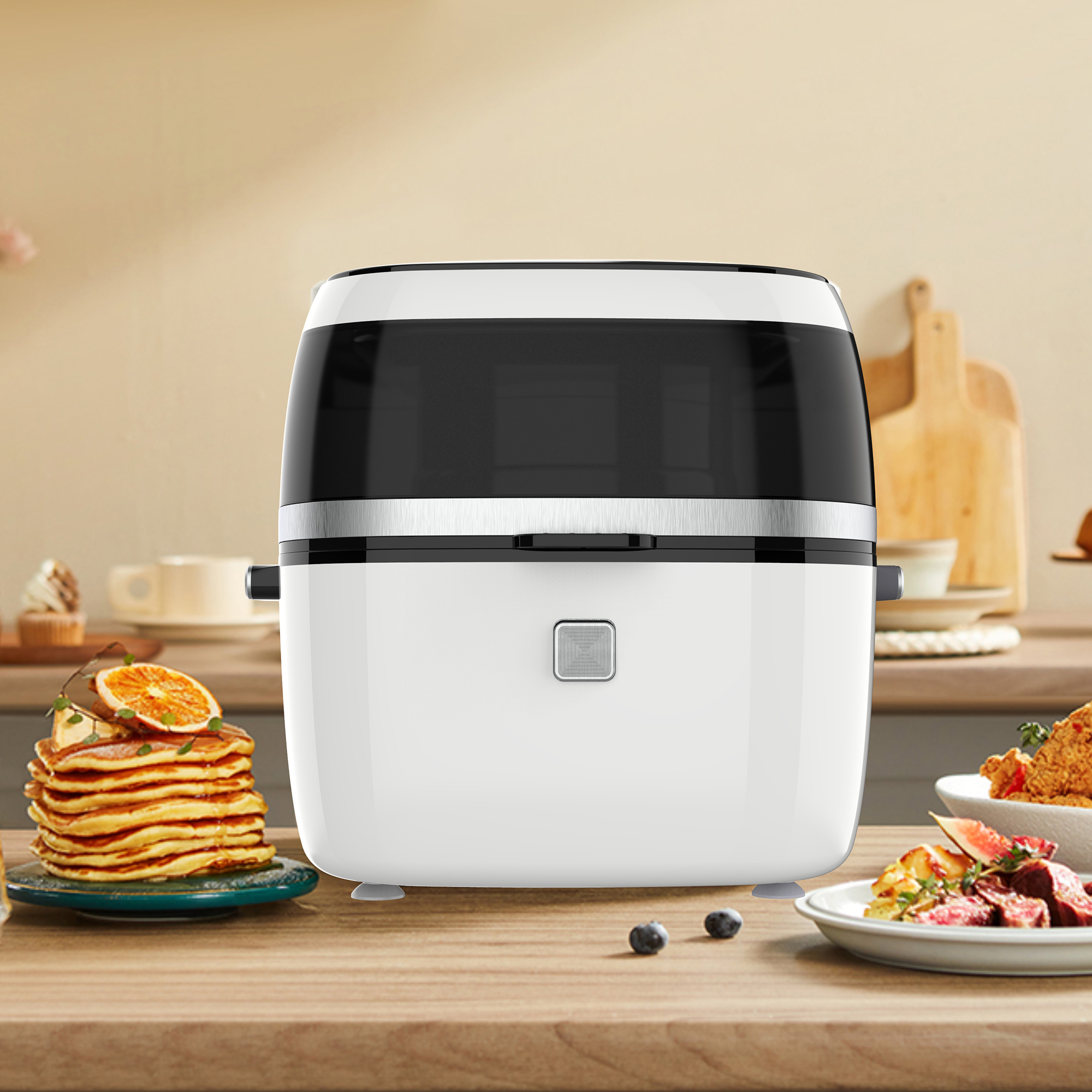 2022トップタッチパネル調整可能な温度電気エアフライヤークッキングマシンYYZG-650A